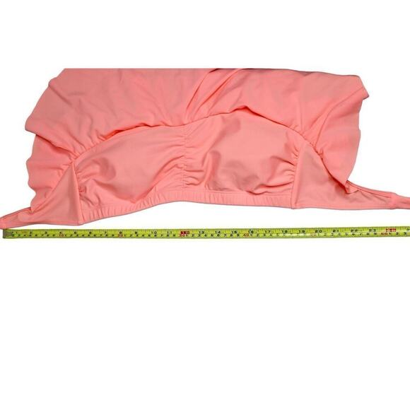 Ruffled‎ Tiered Peach Halter Swim Top Swimwear MEDIUM Cottage Pastels Poolcore - Picture 5 of 8